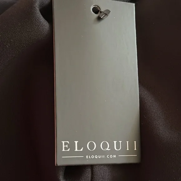 ELOQUII 20 Black Fit & Flare 3/4 Long Sleeve Dress New 20W - Picture 11 of 12